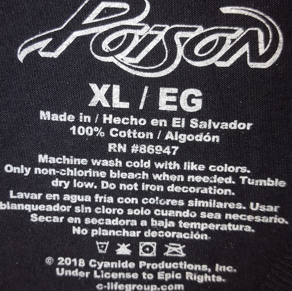 POISON rock band t shirt - Picture 2 of 5